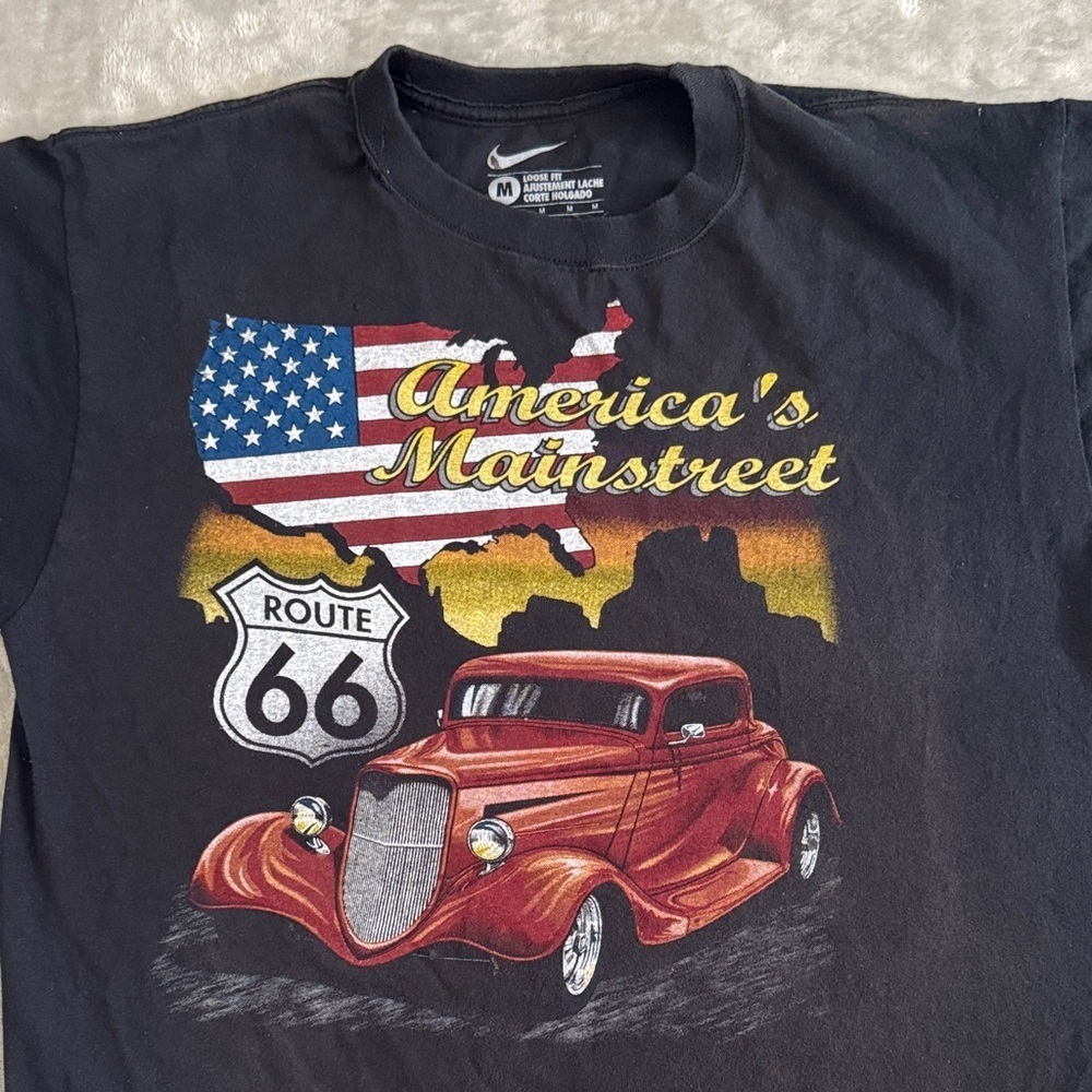 Nike Black Route 66 Graphic Tee